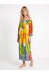 Hand Painted Rayon Off Shoulder Dress